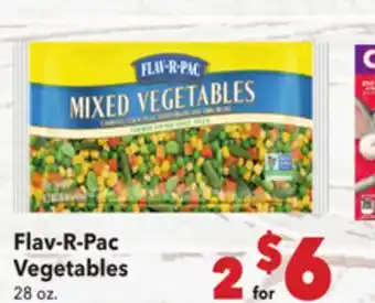 Vallarta Supermarkets Flav-R-Pac Vegetables offer