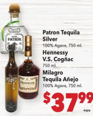 Vallarta Supermarkets Patron Tequila Silver offer
