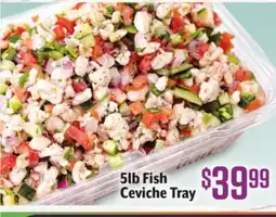 Vallarta Supermarkets 5lb Fish Ceviche Tray offer