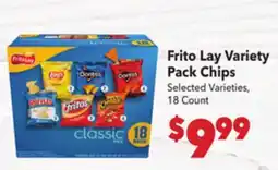 Vallarta Supermarkets Frito Lay Variety Pack Chips offer