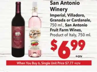 Vallarta Supermarkets San Antonio Winery offer