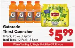 Vallarta Supermarkets Gatorade Thirst Quencher offer