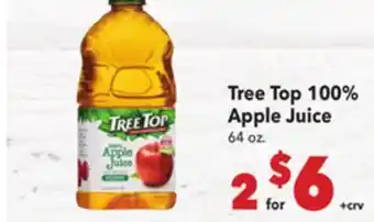 Vallarta Supermarkets Tree Top 100% Apple Juice offer