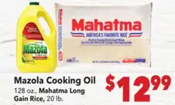 Vallarta Supermarkets Mazola Cooking Oil offer