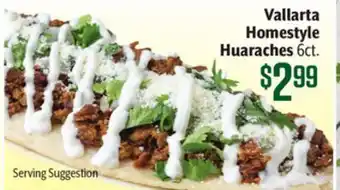 Vallarta Supermarkets Vallarta Homestyle Huaraches offer