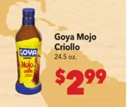 Vallarta Supermarkets Goya Mojo Criollo offer
