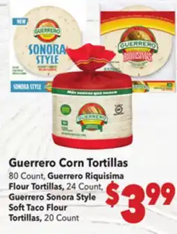 Vallarta Supermarkets Guerrero Corn Tortillas offer
