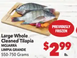 Vallarta Supermarkets Large Whole Cleaned / Tilapia MOJARRA LIMPIA offer