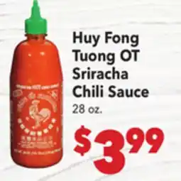Vallarta Supermarkets Huy Fong Tuong OT Sriracha Chili Sauce offer