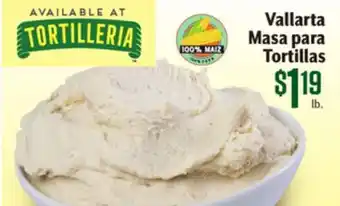 Vallarta Supermarkets Vallarta Masa para Tortillas offer
