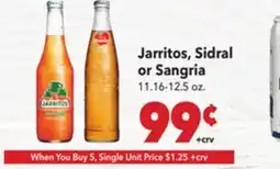 Vallarta Supermarkets Jarritos, Sidral or Sangria offer