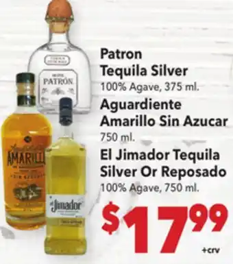 Vallarta Supermarkets Patron Tequila Silver offer