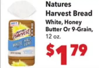 Vallarta Supermarkets Natures Harvest Bread offer