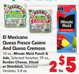Vallarta Supermarkets El Mexicanos Dat Queso Fresco Casero And Queso Cremoso offer