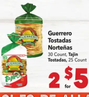 Vallarta Supermarkets Guerrero Tostadas Norteñas offer