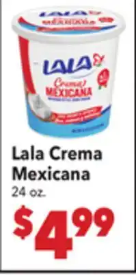 Vallarta Supermarkets Lala Crema Mexicana offer