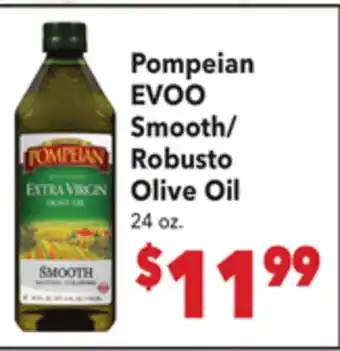 Vallarta Supermarkets Pompeian EVOO Smooth/Robusto Olive Oil offer