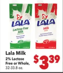 Vallarta Supermarkets Lala Milk offer