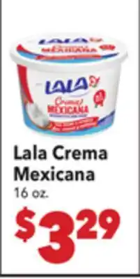 Vallarta Supermarkets Lala Crema Mexicana offer