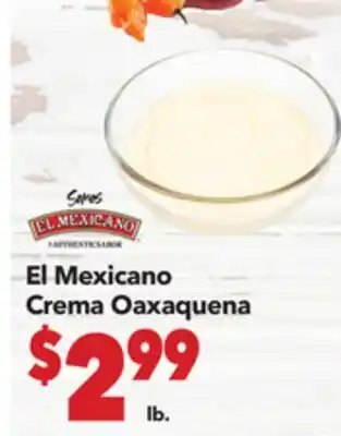 Vallarta Supermarkets El Mexicano Crema Oaxaquena offer