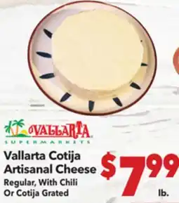 Vallarta Supermarkets Vallarta Cotija Artisanal Cheese offer