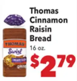 Vallarta Supermarkets Thomas Cinnamon Raisin Bread offer