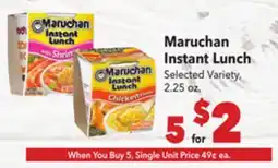 Vallarta Supermarkets Maruchan Instant Lunch offer
