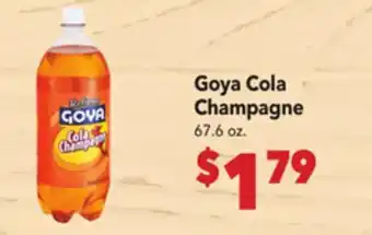 Vallarta Supermarkets Goya Cola Champagne offer