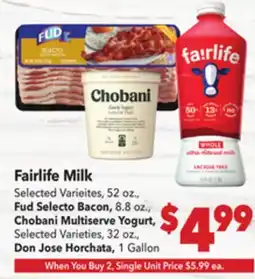 Vallarta Supermarkets Fairlife Milk offer