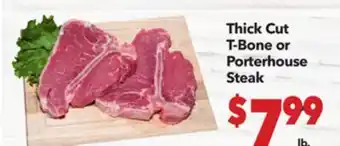 Vallarta Supermarkets Thick Cut T-Bone or Porterhouse Steak offer