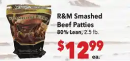 Vallarta Supermarkets R & M Smashed Beef Patties offer