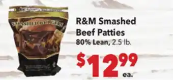 Vallarta Supermarkets R & M Smashed Beef Patties offer
