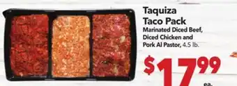 Vallarta Supermarkets Taquiza Taco Pack offer