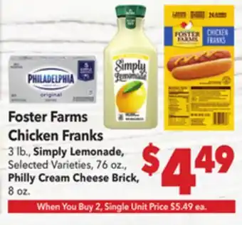 Vallarta Supermarkets Foster Farms Chicken Franks offer