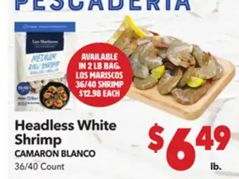 Vallarta Supermarkets Headless White Shrimp / CAMARON BLANCO offer