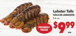 Vallarta Supermarkets Lobster Tails / COLA DE LANGOSTA offer