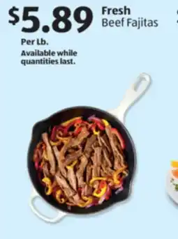 Aldi Fresh Beef Fajitas offer