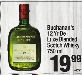 Super King Markets Buchanan's 12 Yr De Luxe Blended Scotch Whisky offer