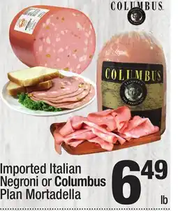 Super King Markets Imported Italian Negroni or Columbus Plan Mortadella offer