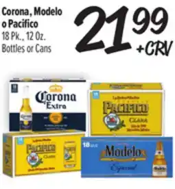 El Super Corona, Modelo o Pacifico offer