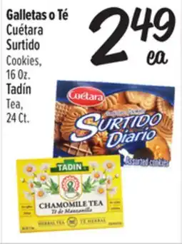 El Super Cookies 16 Oz. Tadín Tea 24 offer