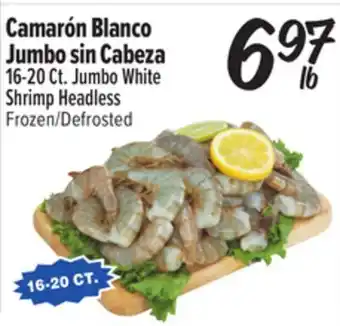 El Super 16-20 Ct. Jumbo White Shrimp Headless offer