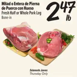 El Super Fresh Half or Whole Pork Leg Bone-in offer