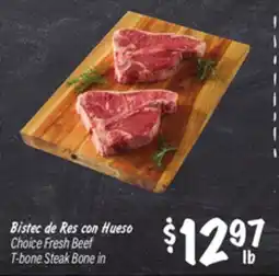 El Super Choice Fresh Beef T-bone Steak offer