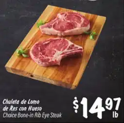 El Super Choice Bone - in Rib Eye Steak offer
