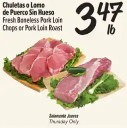 El Super Fresh Boneless Pork Loin Chops or Pork Loin Roast offer