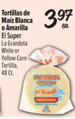 El Super White or Yellow Corn Tortilla offer