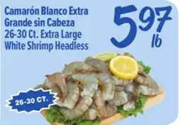 El Super 26-30 Ct. Extra Large White Shrimp Headless offer