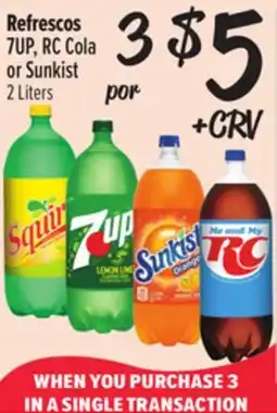 El Super 7UP, RC Cola or Sunkist offer