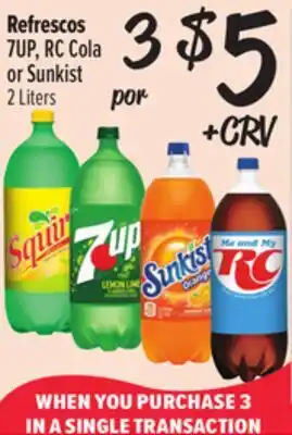 El Super 7UP, RC Cola or Sunkist offer